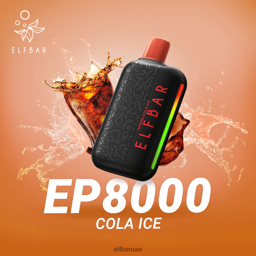 جليد الكولا ELFBAR نفث vape الجديد ep8000 القابل للتصرف L0J8R63