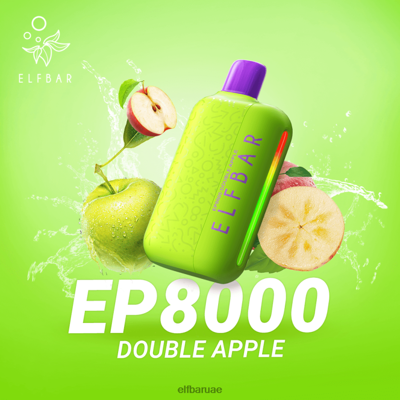 تفاحة مزدوجة ELFBAR نفث vape الجديد ep8000 القابل للتصرف L0J8R72